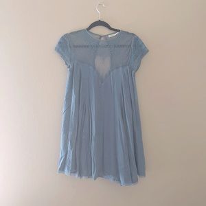 Blue mini dress